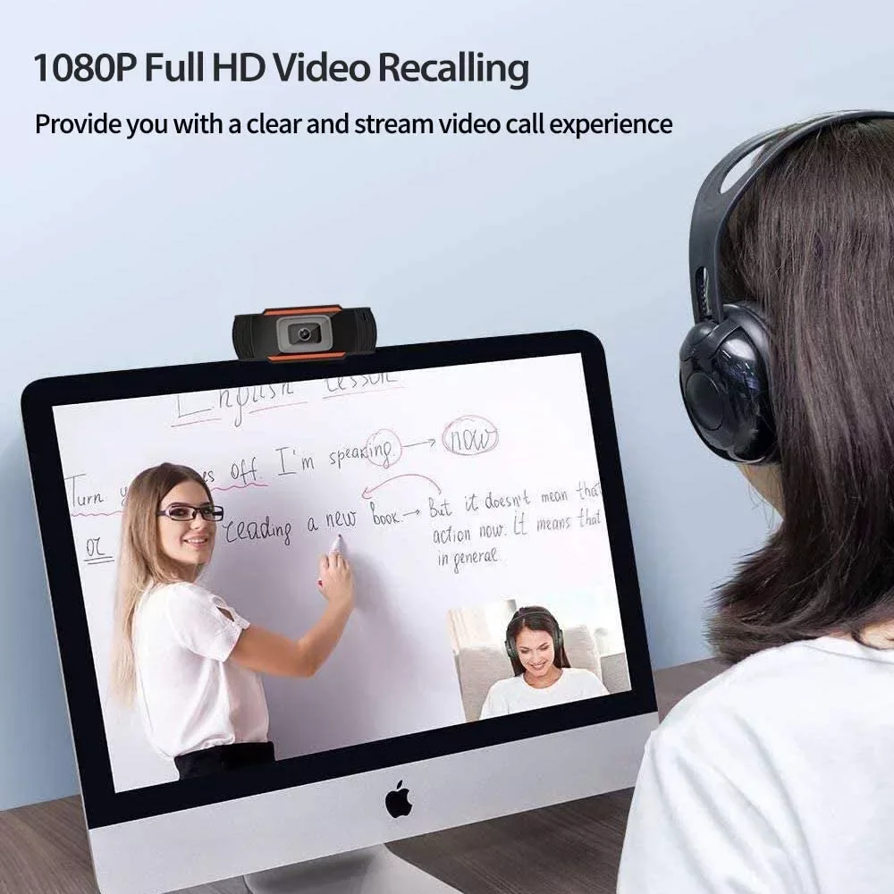  Веб-камера Full HD 1080p для прямой трансляции YouTube видеозаписи конференций компьютерных компьютеров с