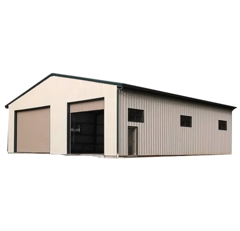 Low Cost Car Garage Industrial Building Metal Steel Structure Prefabricated Steel Garage Building Metal Building Garage Shed