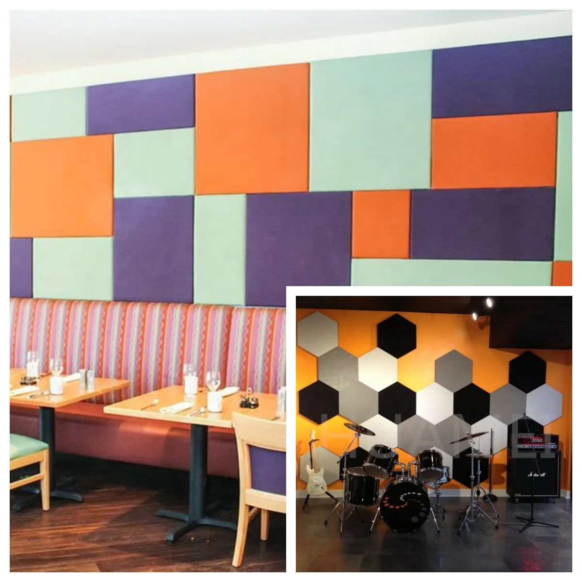 The Acoustic Fabric Wall Panel Absorbing for Building Materials