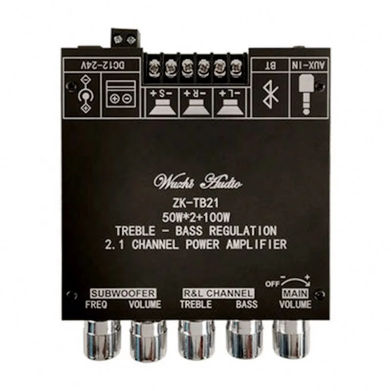 SeekEC 50W*2+100W 2.1 channel wireless audio amplifier board TPA3116D2 BT5.0 wireless digital power amplifier module