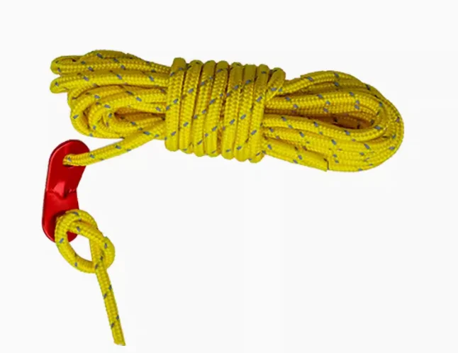 Adjusting Buckle 4m Parachute Cord Canopy Luminous Tent Fixed Rope Camping Wind Rope Camping Accessories Reflective Wind Rope