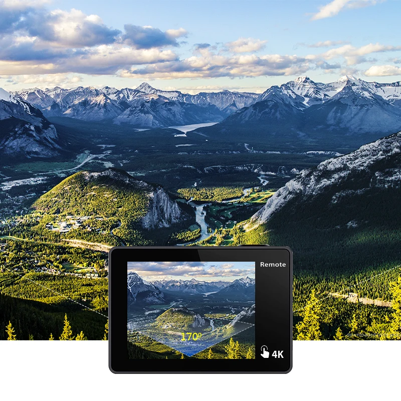 Оригинальная водонепроницаемая Спортивная камера 4k видеокамера wifi EKEN H5s plus Экшн-камера