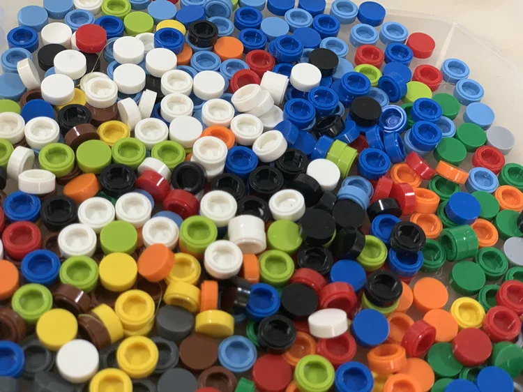 98138 Round Tile brick DIY 1x1 Bricks Plate Mini Puzzle Education Toys ABS Plastic Building Blocks