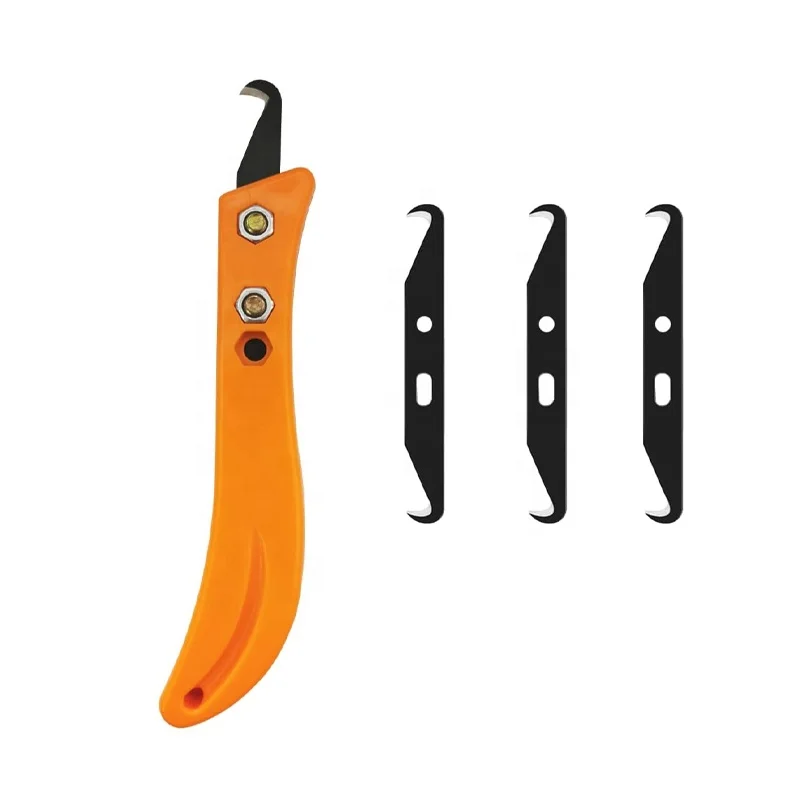 Golf Grip Removal Tool Hook Knife with Blades Golf Clubs Golf Club Grip Hook Blade Knife Orange