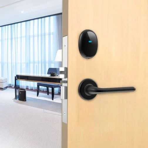 High-end Minimalism and Elegance Split Style Secured Cylinder Key Card  Hotel Lock with Management System