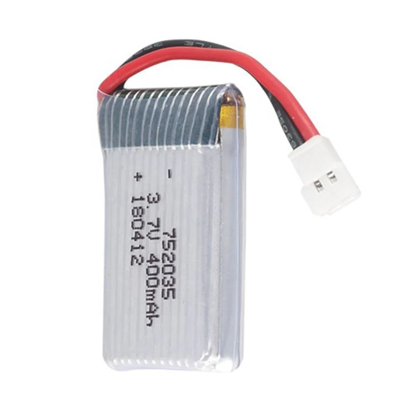 3.7V 752035 380mah 25C Lithium Polymer Battery Drone Lipo Battery 380mah Li-Ion Battery 752035 LiCoO2 Material
