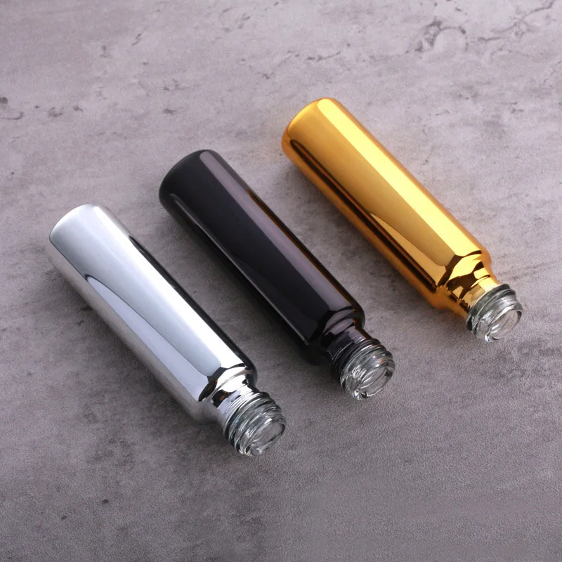 5ML 10ML UV Coated Glass Roller Ball Refillable Rollon Bottles Grand Parfums with Stainless Steel Rollers for Essential Oil