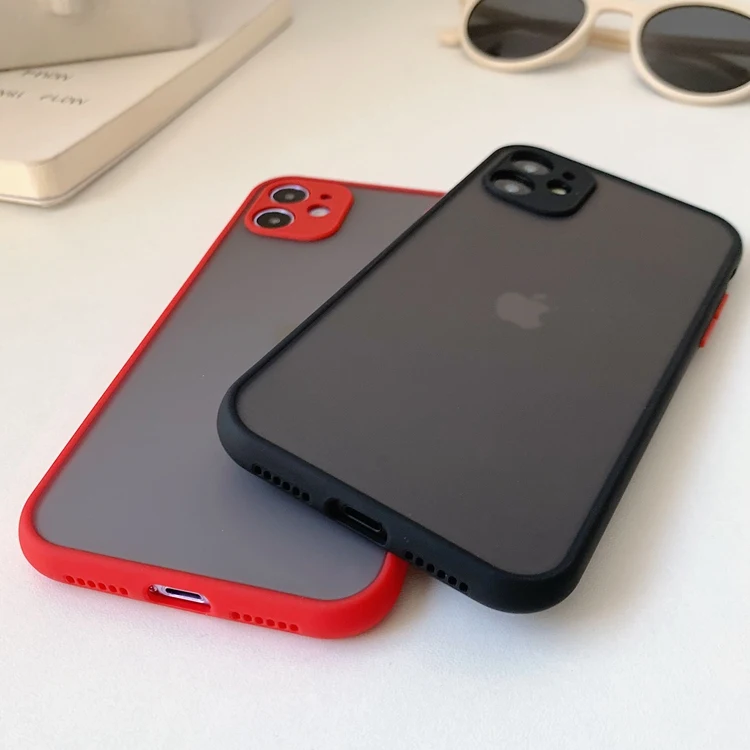  Лучший продавец матовый ударопрочный чехол для iPhone 7 8 Plus X XS XR 11 Pro Max сотового телефона 12