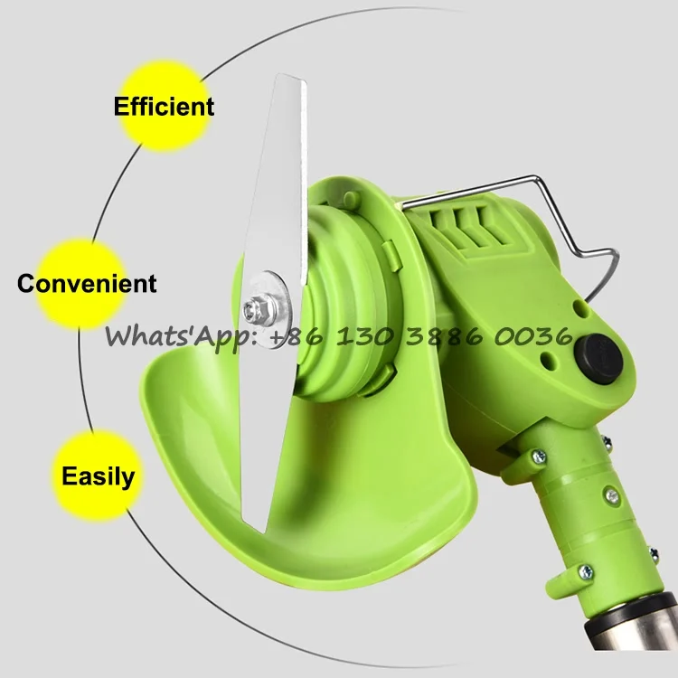 Garden Tool Portable Lawn Mower Extendable Angle Adjustment Rechargeable Lithium Electric Grass Trimmer for Field Weed Plants