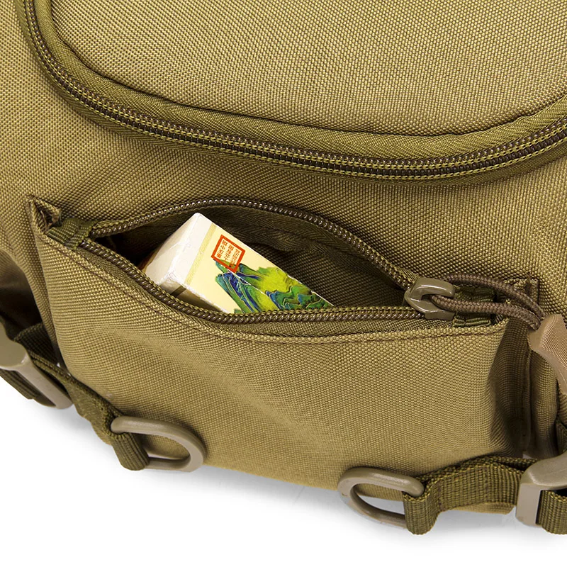 Outdoor Tactical Phone Holster Chest Pouch Combat Belt Bag Camping Sport Waist Bag