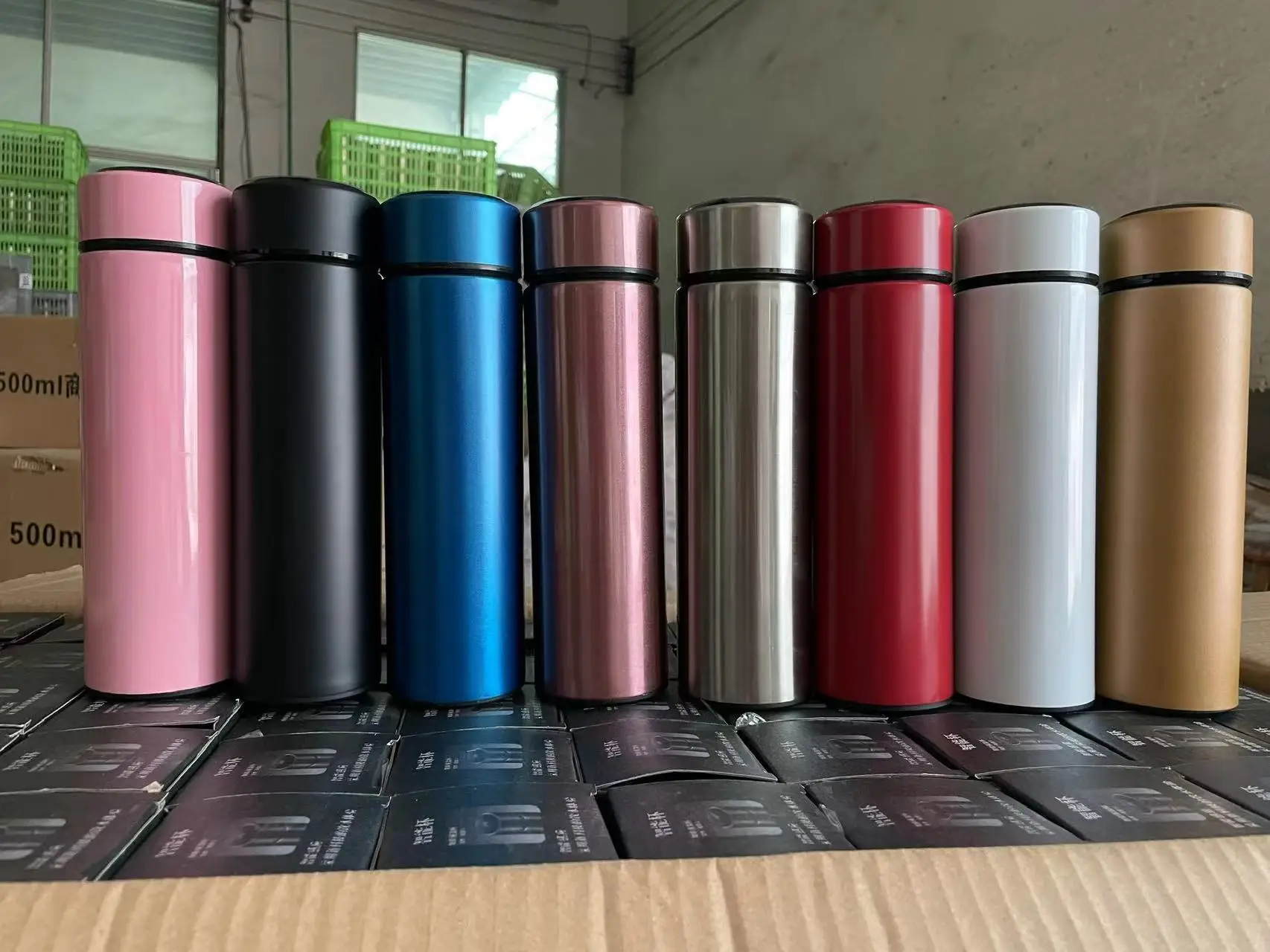 Wholesale LED Temperature Display Thermos Coffee Tea Flask Smart Water Bottle Stainless Steel Vacuum Flask