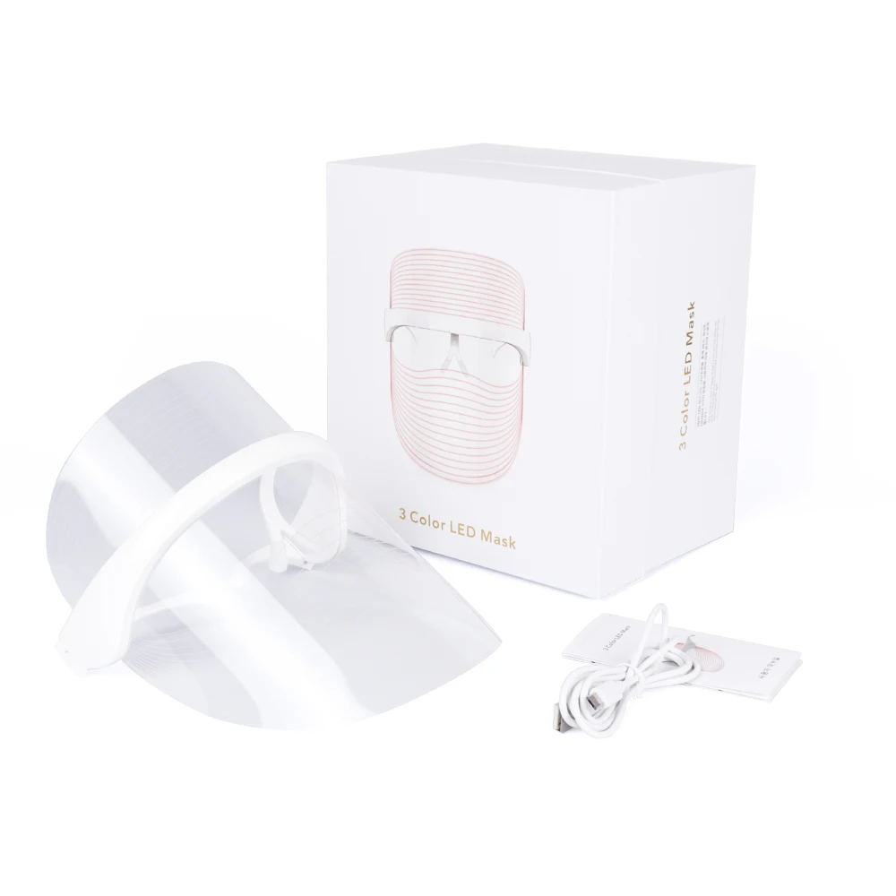  LED Facial Mask 2021 Face Light Therapy PDT Wireless