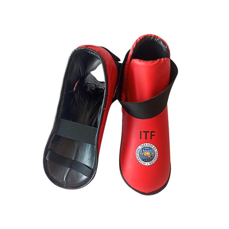 Wholesale Custom Logo Semi Contact Kickboxing Boots Protectors Itf Taekwondo Foot Protector