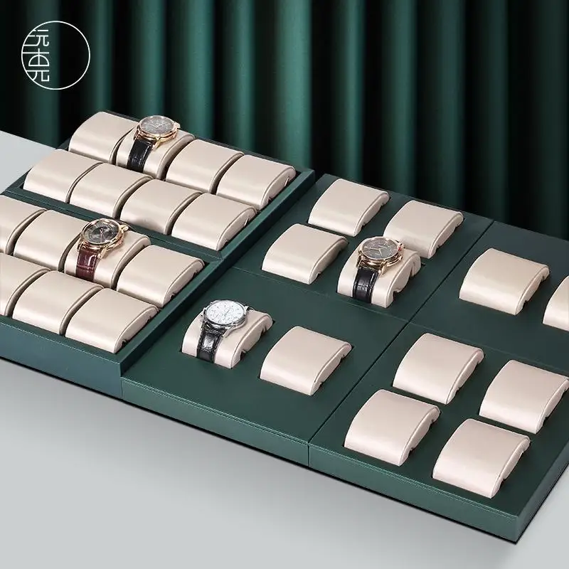 Manufacturers Direct Luxury Watch Display High Quality Watch Display Trays Pu Leather Watch Display Stand