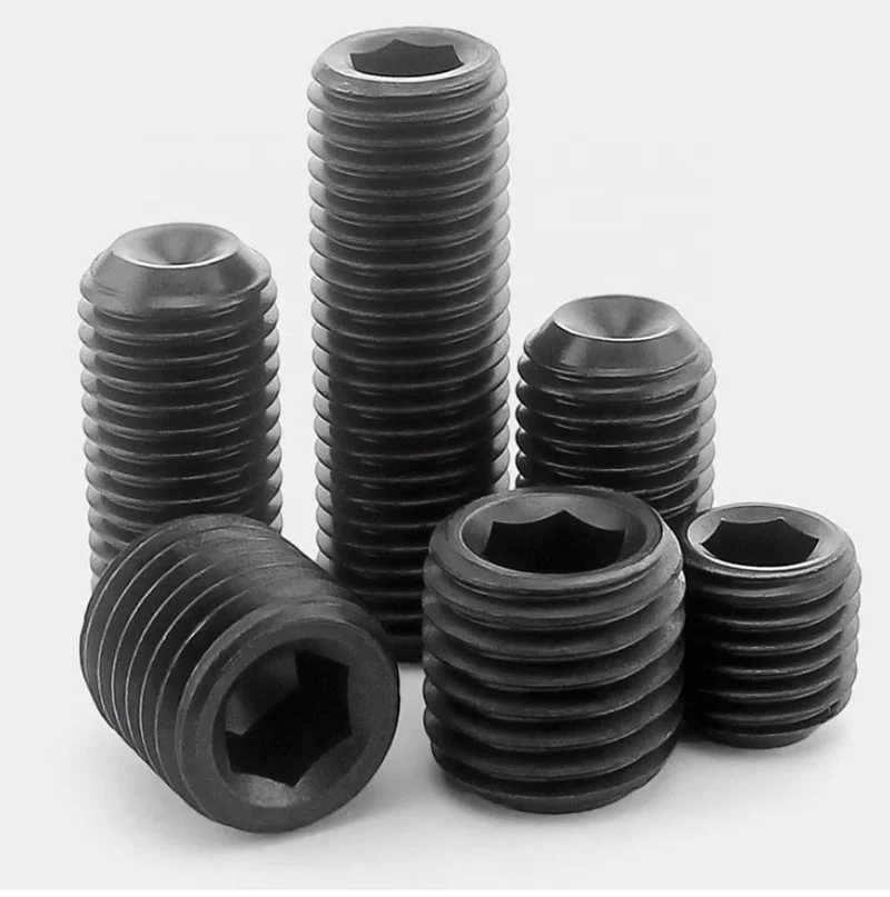 M2.5-0.45 * 6 вогнутой конец комплект внутренний шестигранный черный винт с однотонными чашки