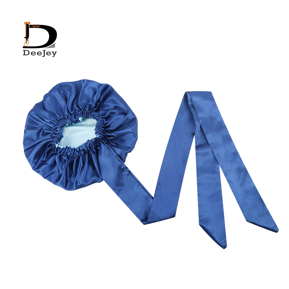 Новая модная двухслойная атласная шапка для сна под заказ тюрбан шляпа с длинным тюбиком женский Шелковый головной платок роскошные