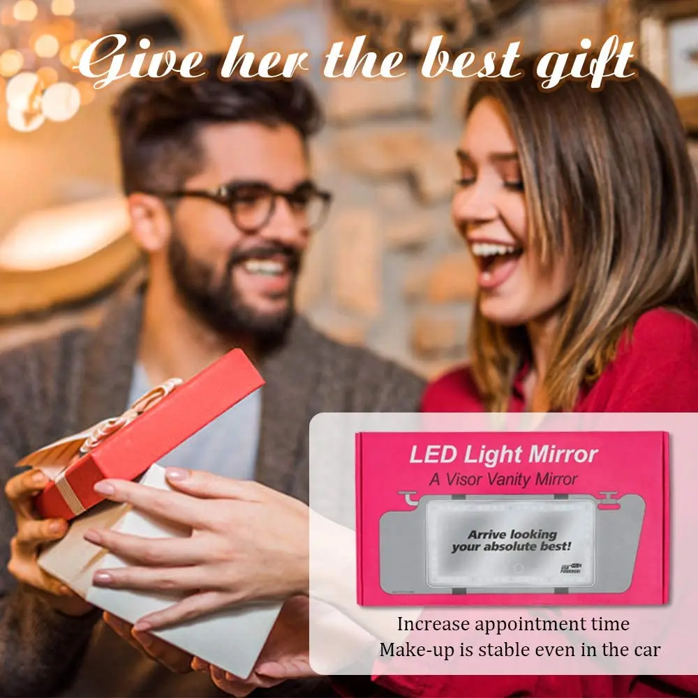 Arrive looking your absolute best LED light Mirror A Visor Vanity Mirror