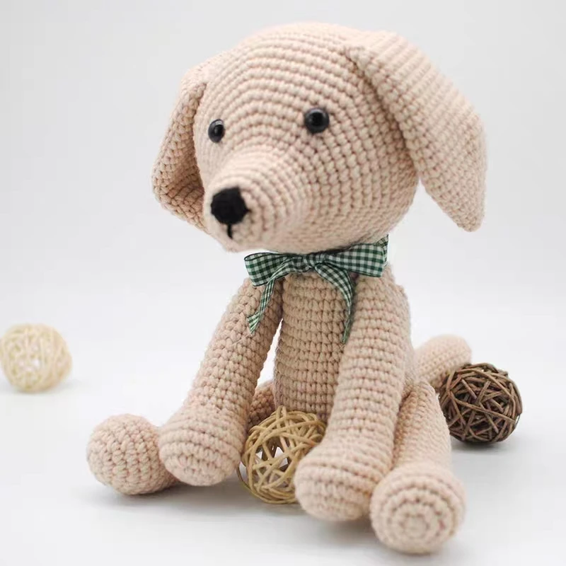 Hot Sale Amigurumi Customized Lovely Handmade Crocheted Dogs for Kids Crafts Gift