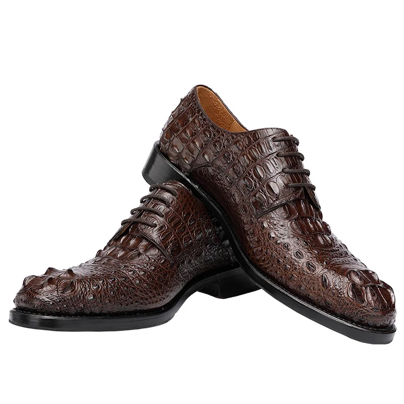Goodyear 2024 New Siamese Crocodile Genuine Leather Shoes Men's Shoes Luxury Shoes Comfortable Soft Business for Men Custom