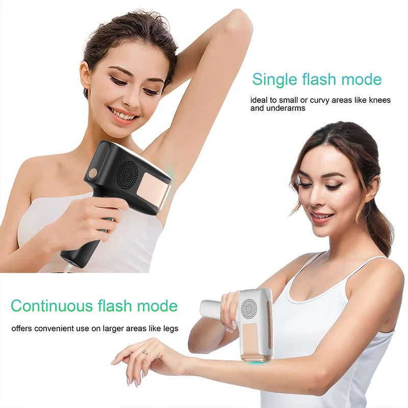 510K Home Use Handset hair Remover Machine  Painless Permanent At-Home Body Epilator Depilator Laser Light Hair Removal Device