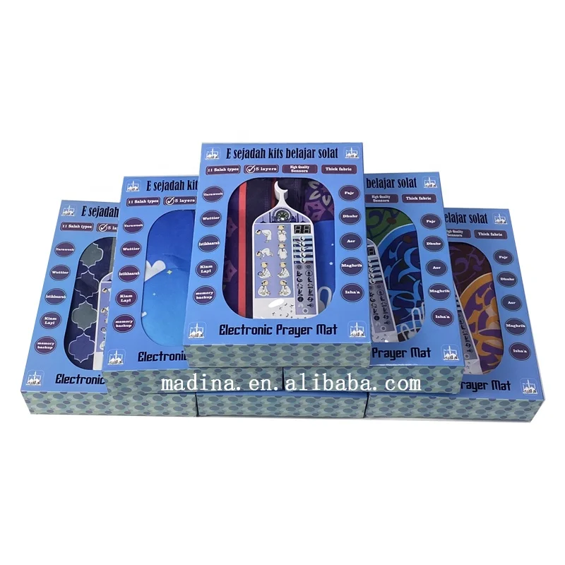 Madina samples and drop shipping for wholesale islamic gifts muslim electronic interactive prayer rug mat for children