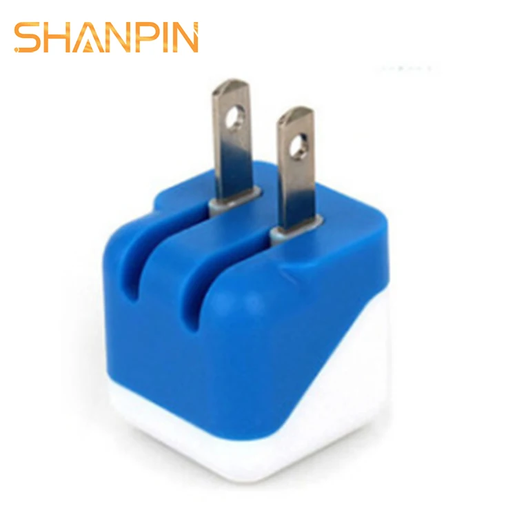 Factory promotion flat US plug usb wall charger 5V 1A