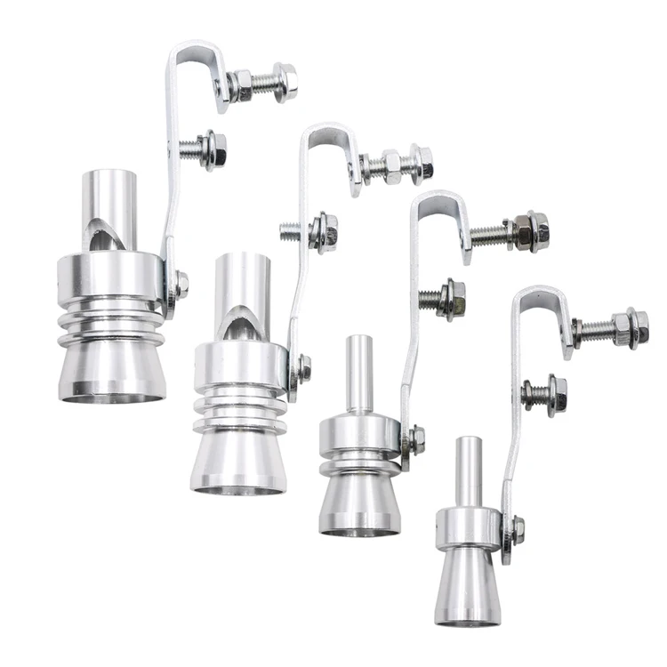 Universal Aluminum Exhaust Pipe Turbo Whistle Car Muffler Simulator Turbo Sound Whistle S M L XL Size