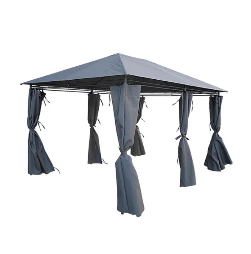 Customized Easily Assembled 3x4 Metal Iron Tent Pavilion Gazebo Outdoor Garden