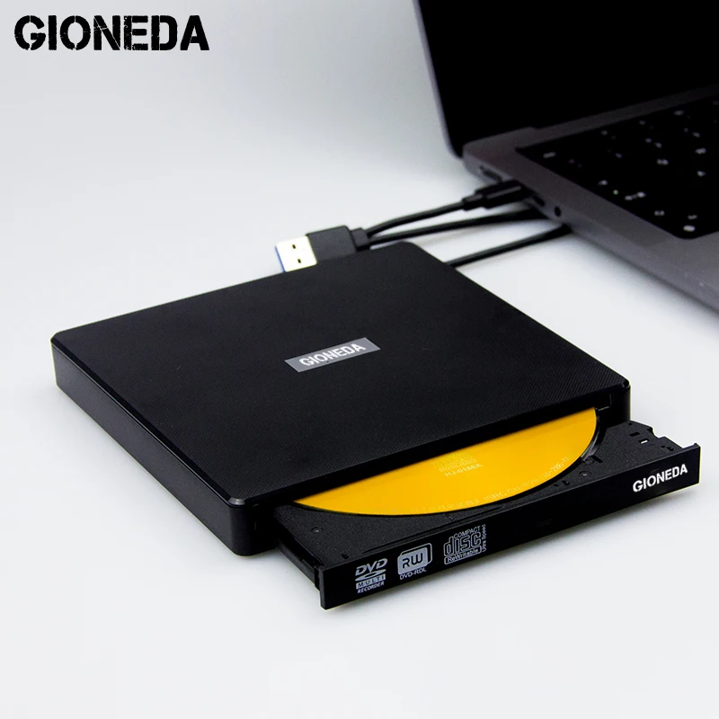 Тонкий портативный внешний CD-привод Type-c USB 3 0 привод CD/Dvd +/-Rw DVD Rom записывающее устройство горелка для ноутбука настольного ПК