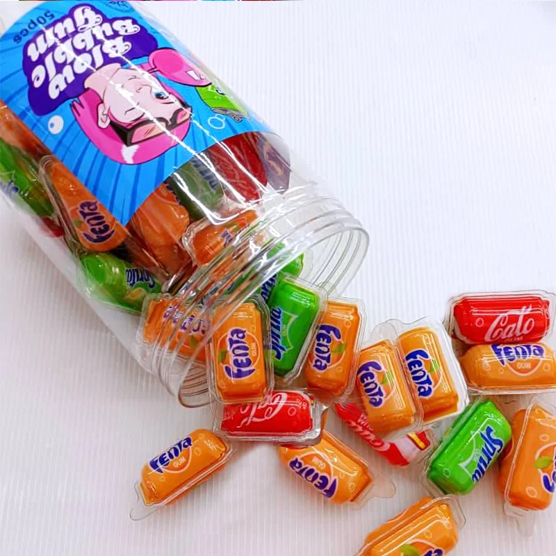 Fruit Flavours Sandwich Chewing Gum Wholesale Candy Bubble Gum Gummy Sweet For Kids
