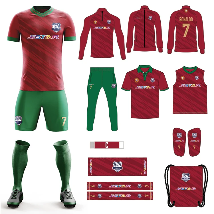 OEM ODM custom soccer wear set football uniform t shirt full team Kit high quality sublimation soccer jersey