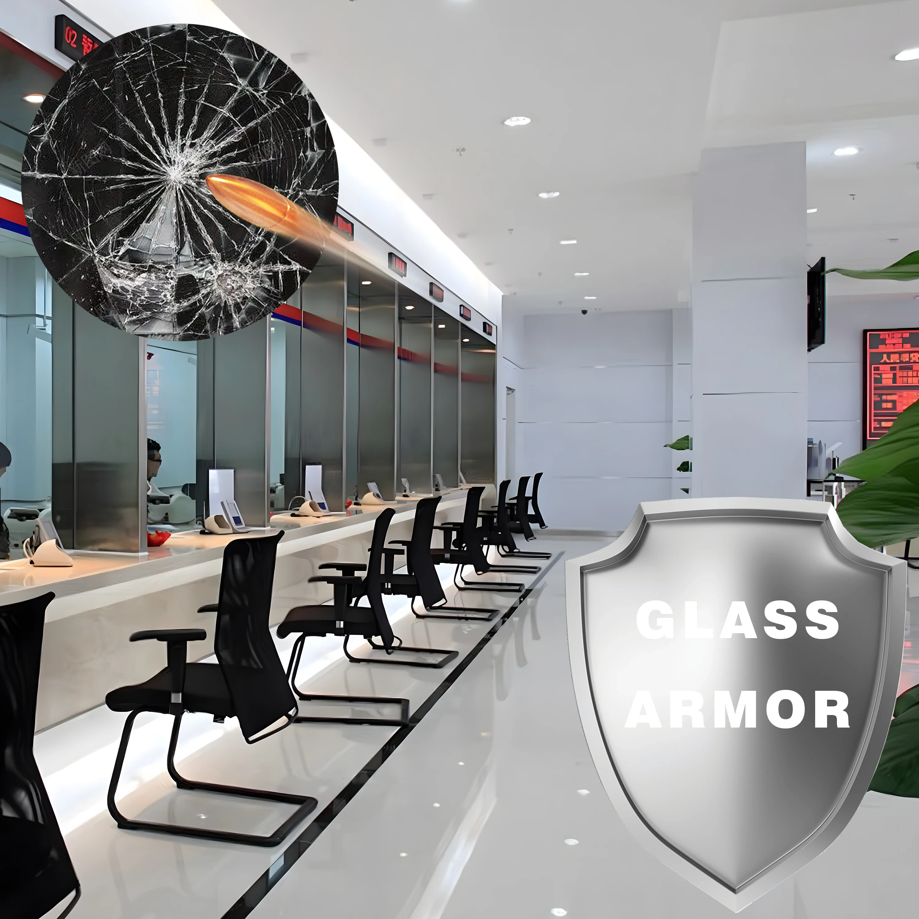 14 Mil bulletproof  152cmx30m roll car home glass protection 14MIL safety window film sheet with anti explosion tinted film