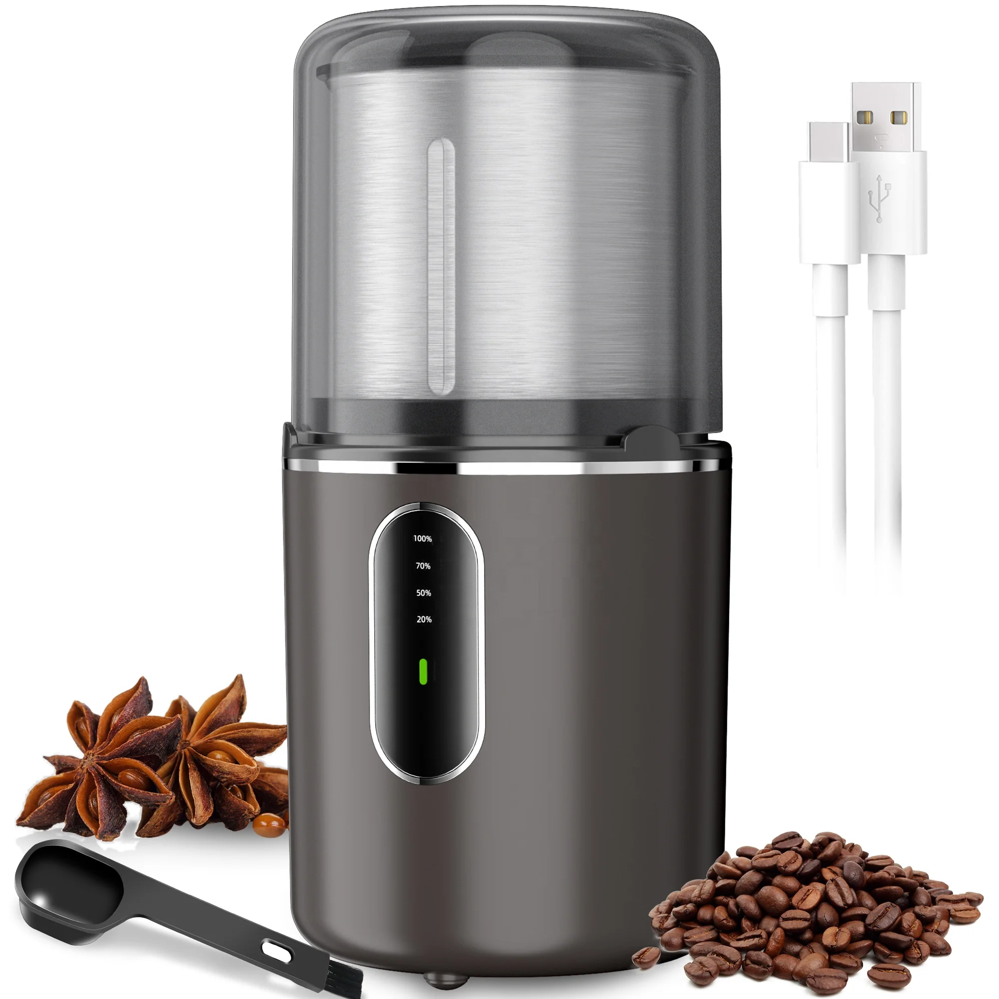 Manufacturer Direct Amazon Hot DmofwHi Mini Electric Coffee Grinder and Mini Coffee Grinder 2.5oz/12 Cups