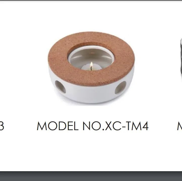 Ceramic Heat Base White Porcelain Stand Candle Holder Heating Ceramic Teapot Warmer