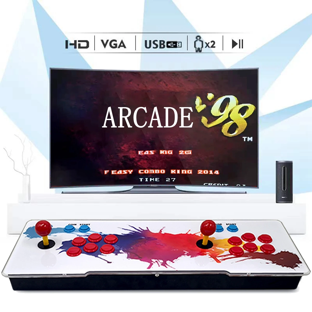 Ретро Настольная аркадная консоль видеоигра HD Pandora аркадная коробка 18 pro E-sports Box аркадная машина