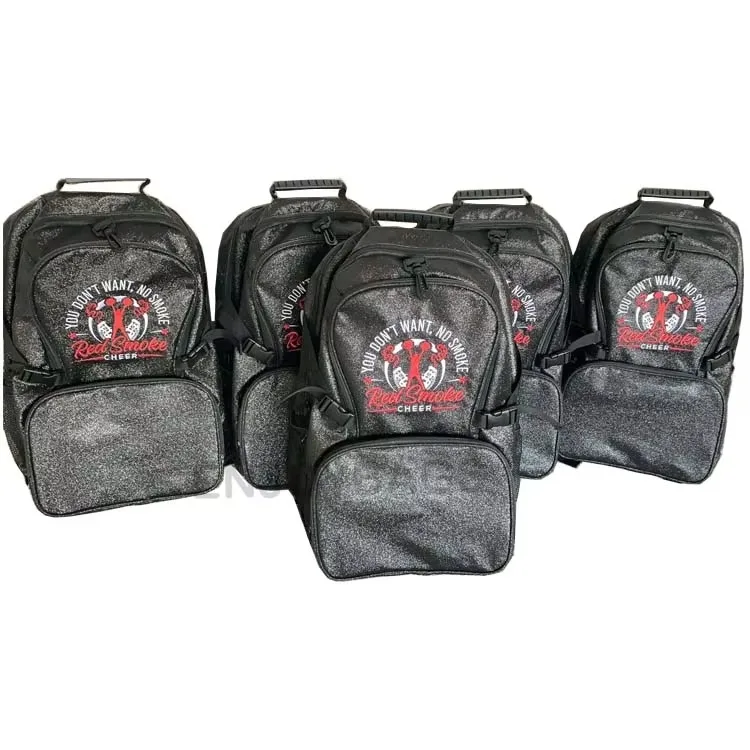 2024 New Wholesale Glitter Backpack Sparkle Cheerleading Backpack For Cheerleader