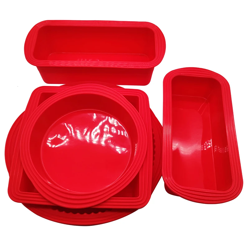 8 holds oval shape silicone soap mould cake pan