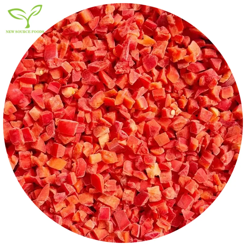 Supplier Wholesale Prices IQF frozen red pepper diced chili red sweet cayenne pepper
