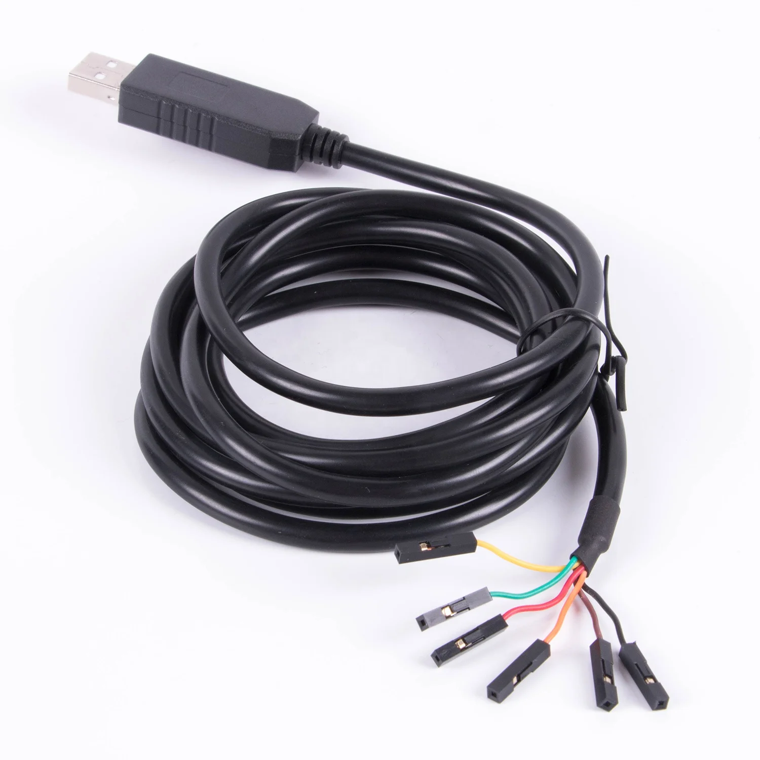 Оптовая продажа PL2303 USB к 6Pin 2,54 мм Шаг Dupont терминал RS232 серийный скачать кабель для Arduino Raspberry Pi ПЛК