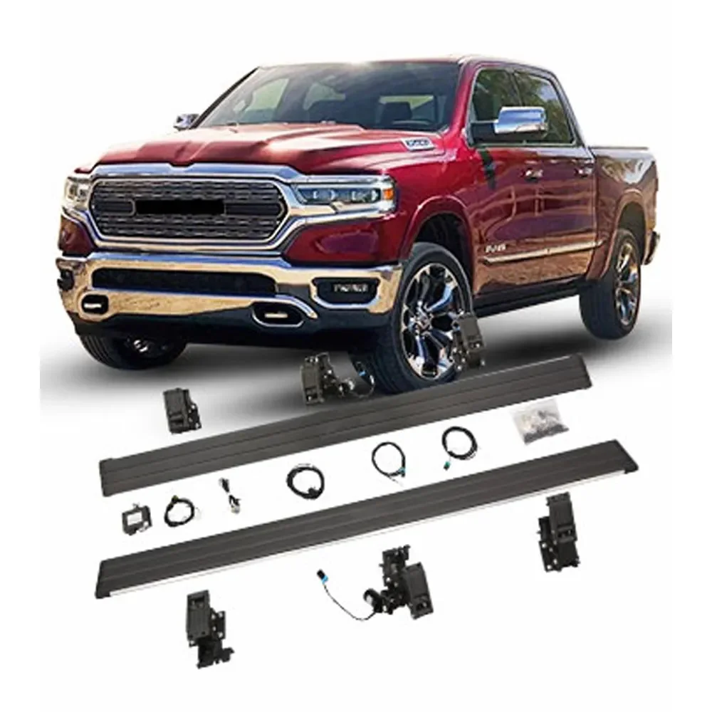 Хорошее качество, оптовая продажа, Алюминиевые электрические подножки, сменные боковые подножки из АБС-пластика для RAM 1500 13 +