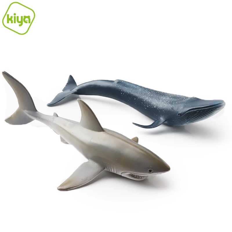 Kiya D113-2 Marine blue whale+shark educational toys children 2021 Other Toy Animal for boys