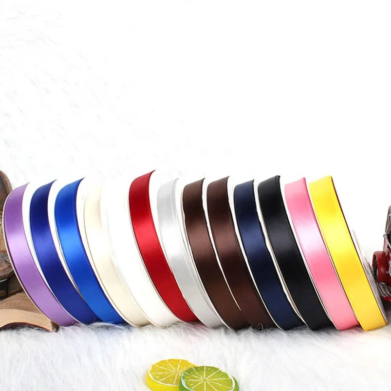Factory China Fashion Decoration cheap ribbon custom personalized logo gift Satin Ribbon roll