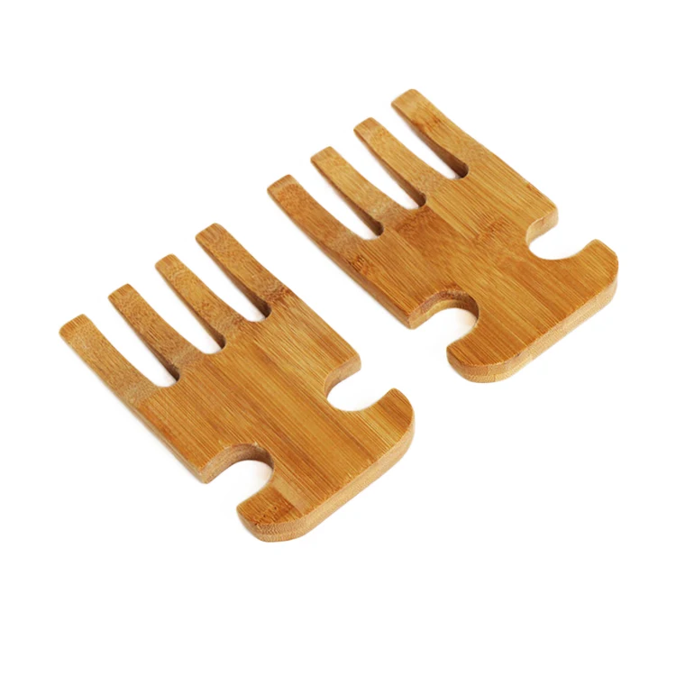 Customized Salad Mix Bamboo wood Claw Wooden Salad Server Bamboo Salad Hand
