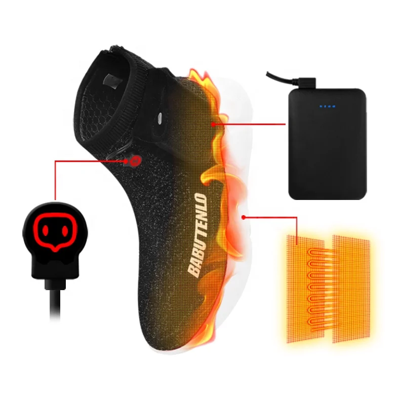 Зимние 5V USB графеновые Умные Ботинки с контролем температуры обувь подогревом и перезаряжаемой батареей мужские женские