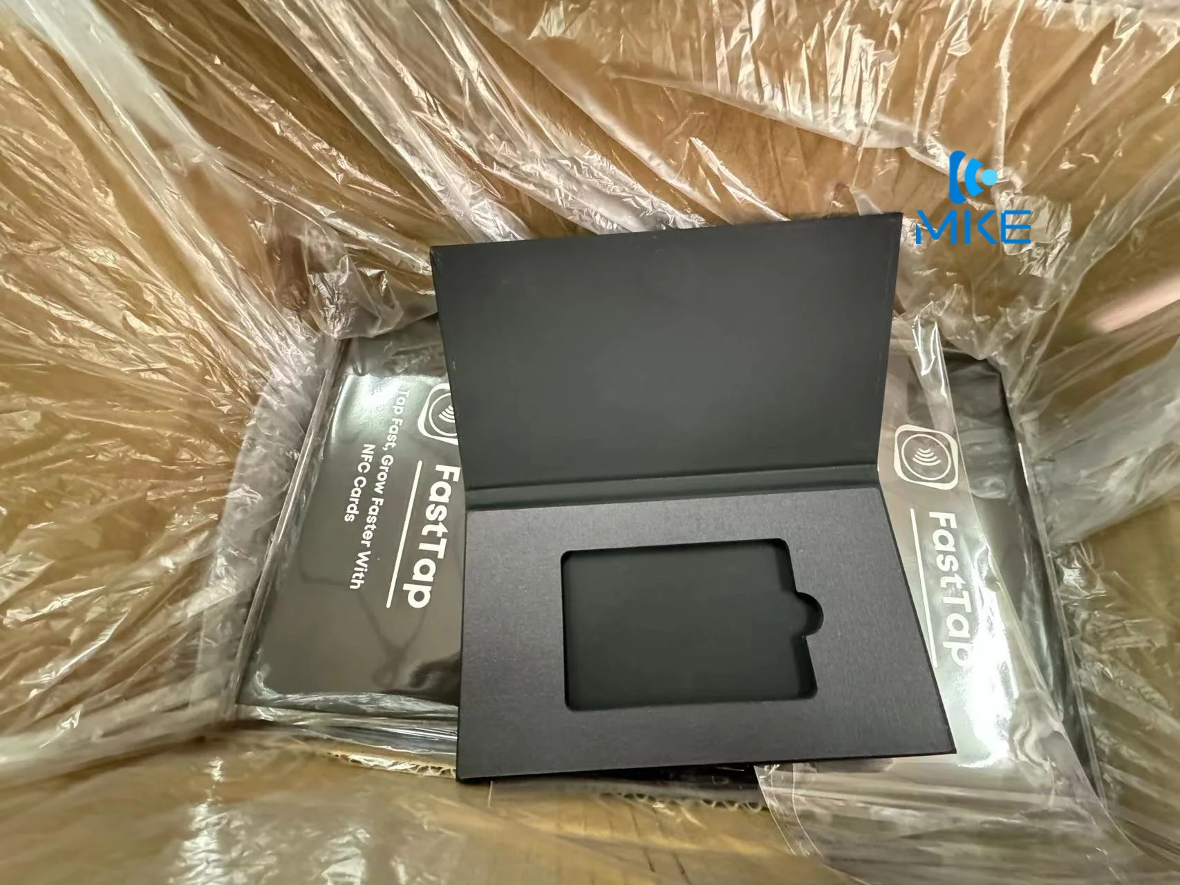 Blank Magnetic Closure Black Gift Wedding Business Metal PVC Bamboo Cards Boxes