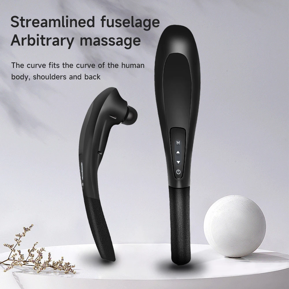 Multi function Battery operated handheld massager whole body massager changeable heads vibration infrared massage hammer