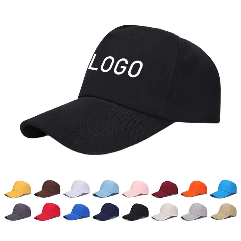 Custom 5 Panel Hat Small Minimum Order Brand Quality Customized High Frequency Logo Embroidery Curved Brim Baseball Hats