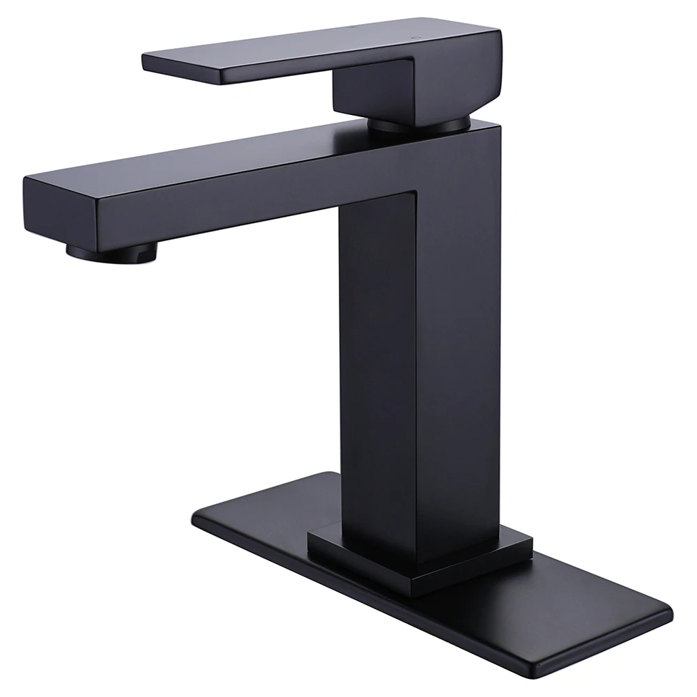 Modern Wash Basin Use Hot Cold Water Tap Deck Mounted Chrome Finish 25mm Ceramic Cartridge Brass Basin Faucet