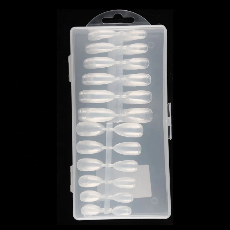 Nadeco Ultra thin  False Nail Tips Soft Gel Nail Tips Medium Almond/Stiletto  Nail Tips