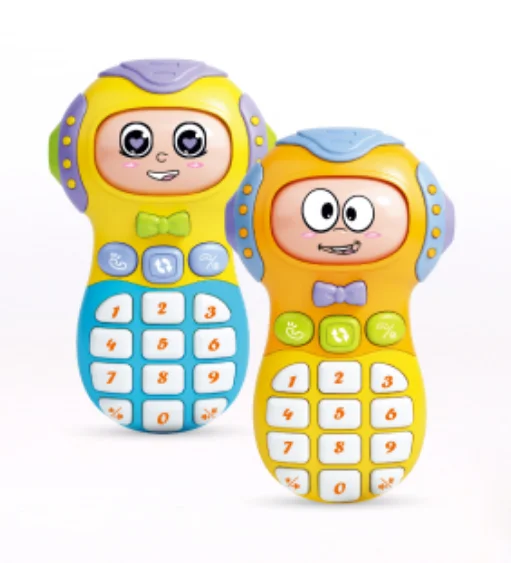 Hot Popular Kids Cartoon Music Telephone & Car & Steer Wheel 3 Pieces Toy Sets with light and sounds